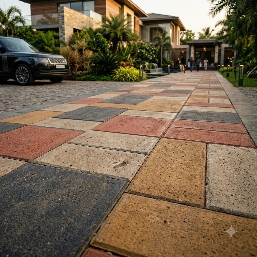 Color Blocked Concrete Flooring - Image 4