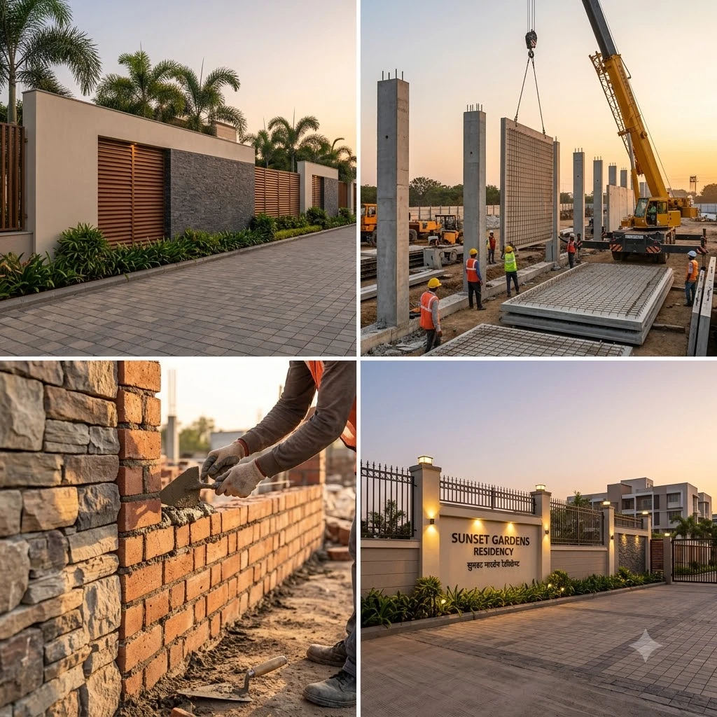 Compound Wall Construction