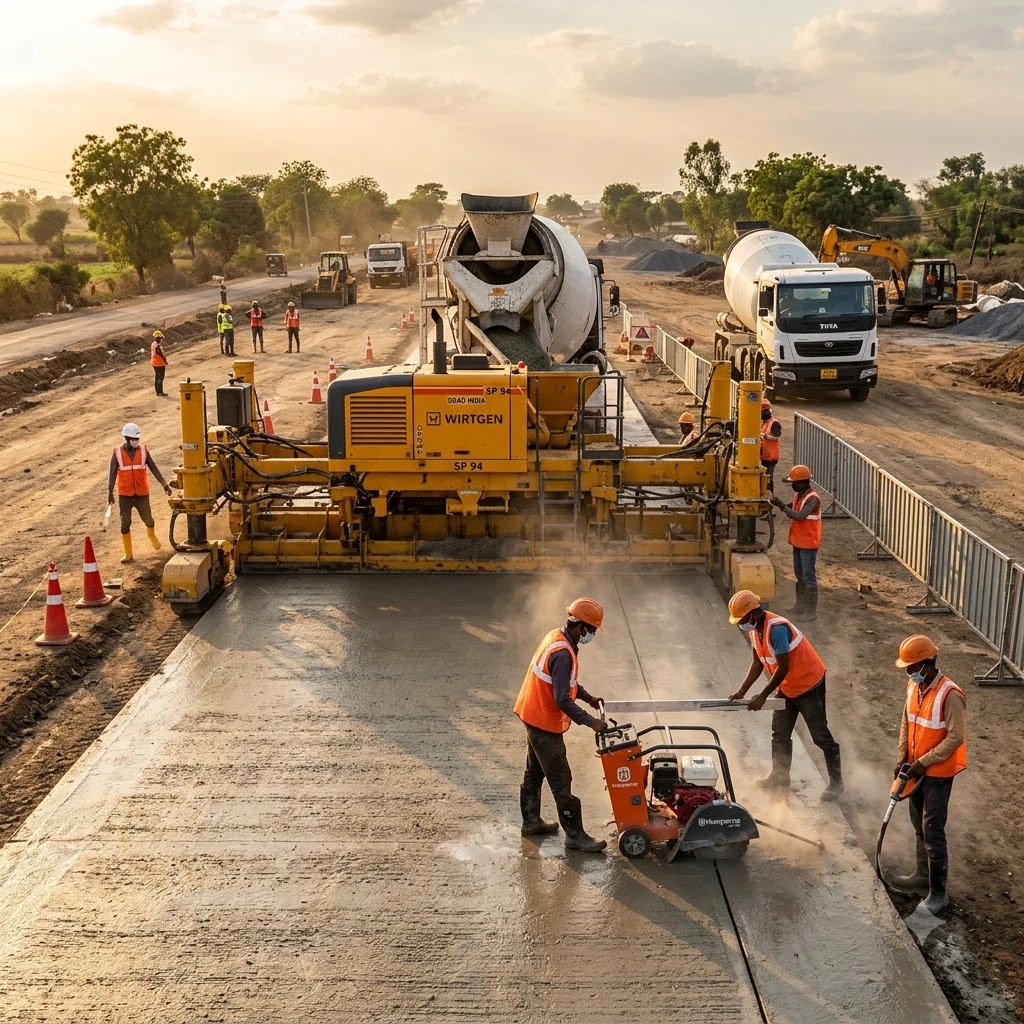 Concrete Road Construction