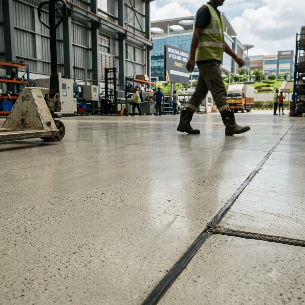 Light Trimix Concrete Flooring - Image 2