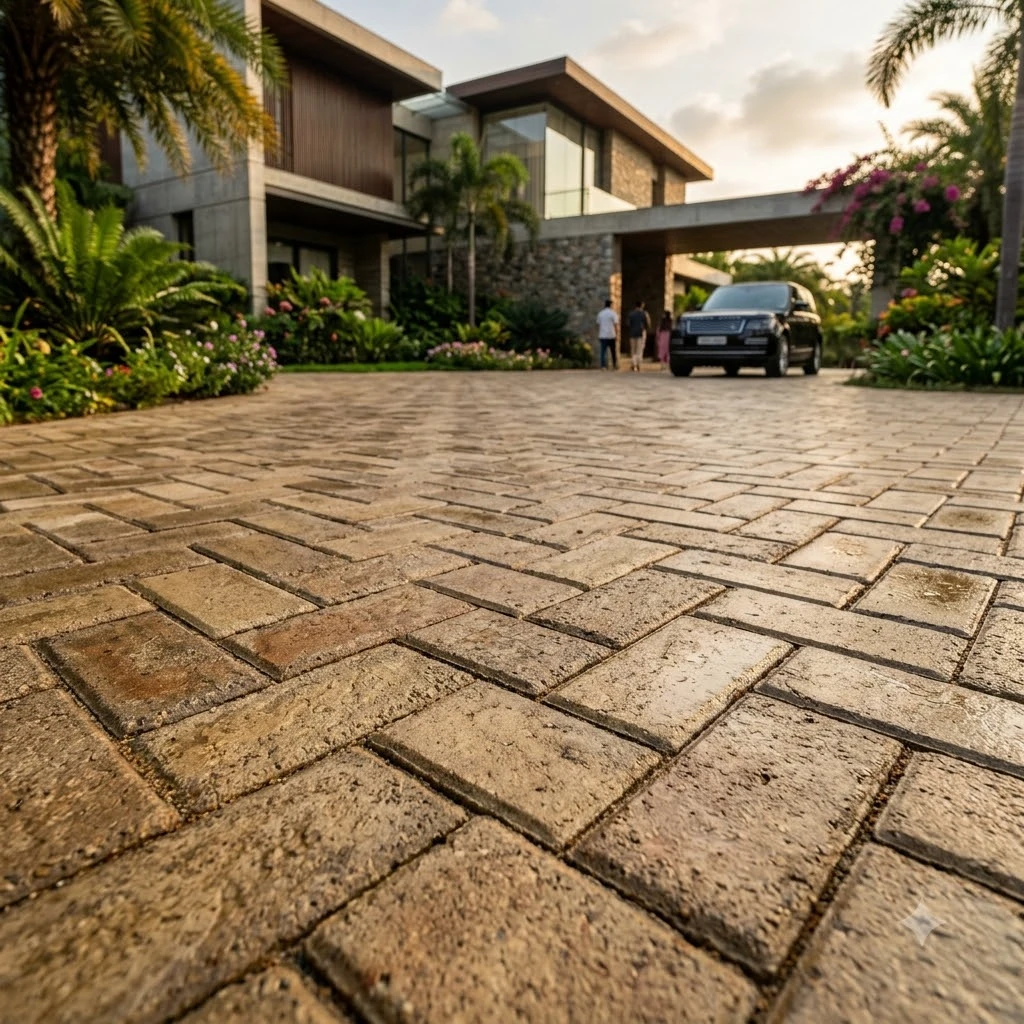Sonora Tan Paver Concrete Flooring - Image 3