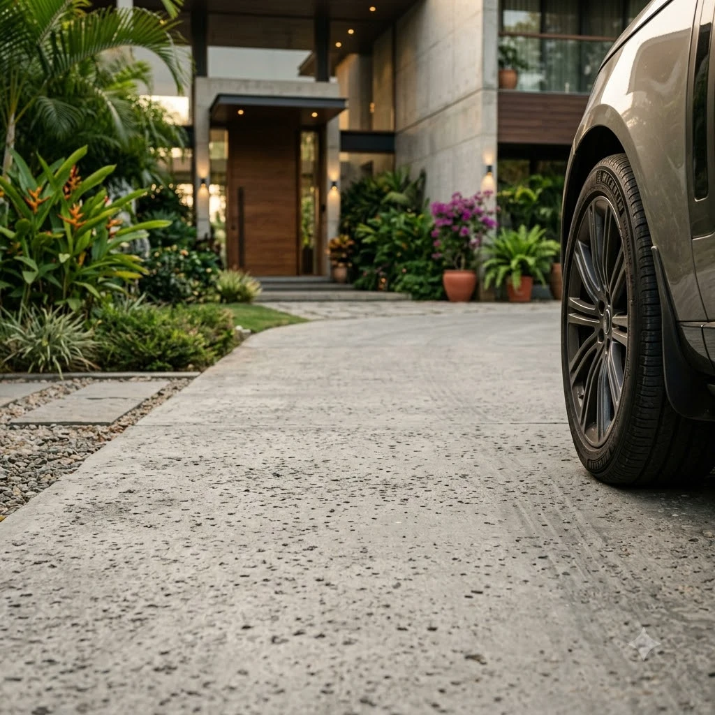 French Grey Concrete Flooring