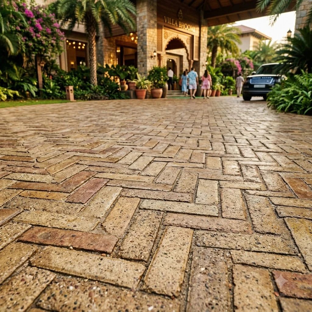 Herringbone Harvest Concrete Flooring