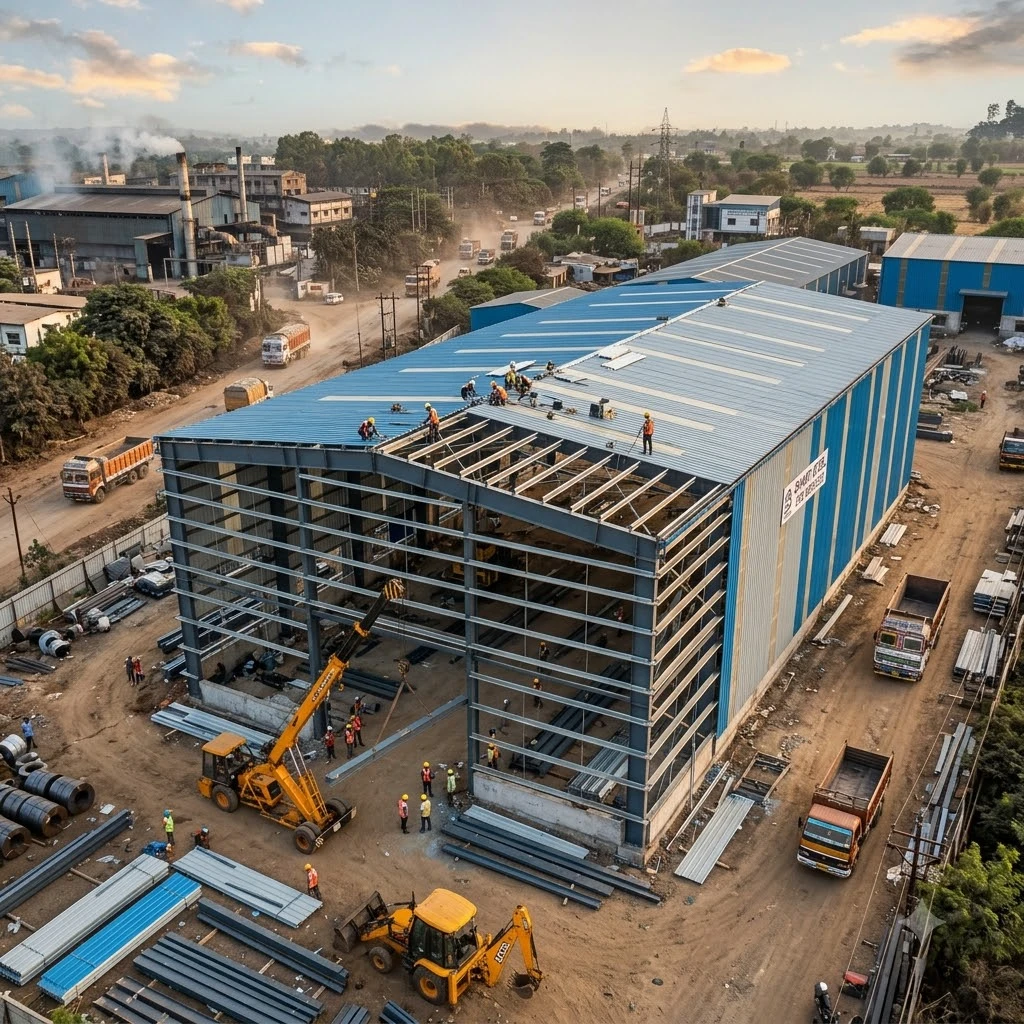Prefabricated Factory Shed Fabrication