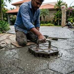 Stamping Trimix Flooring