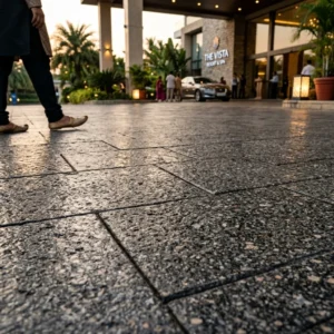Granite Textured Concrete Flooring